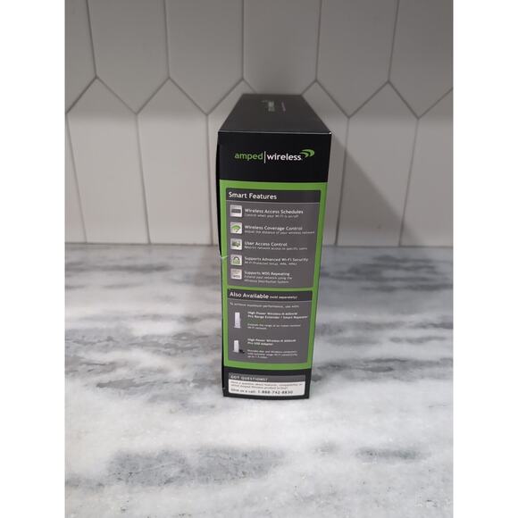 Amped AP600EX, Pro Wireless Access Point, 1.5 Mi Range 600mW Wireless Networking - Picture 2 of 7